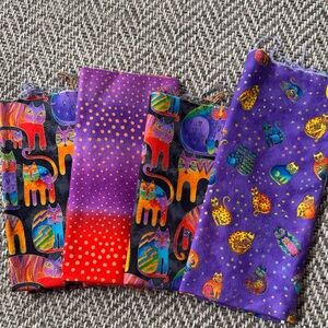 Laurel Burch Colorful Cat Fabric Bundle